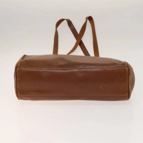 Salvatore Ferragamo Vala Shoulder Bag Leather 2Set Brown Auth am8995